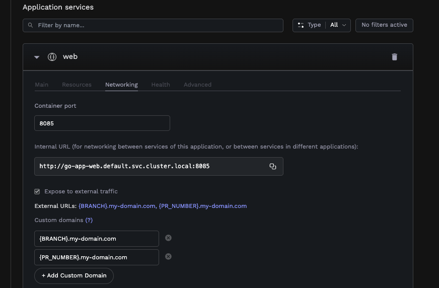 Custom Domains