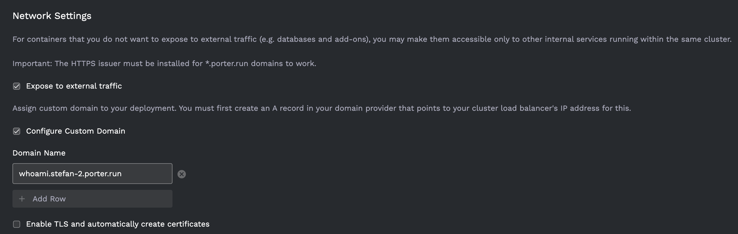 Correctly Configured Application