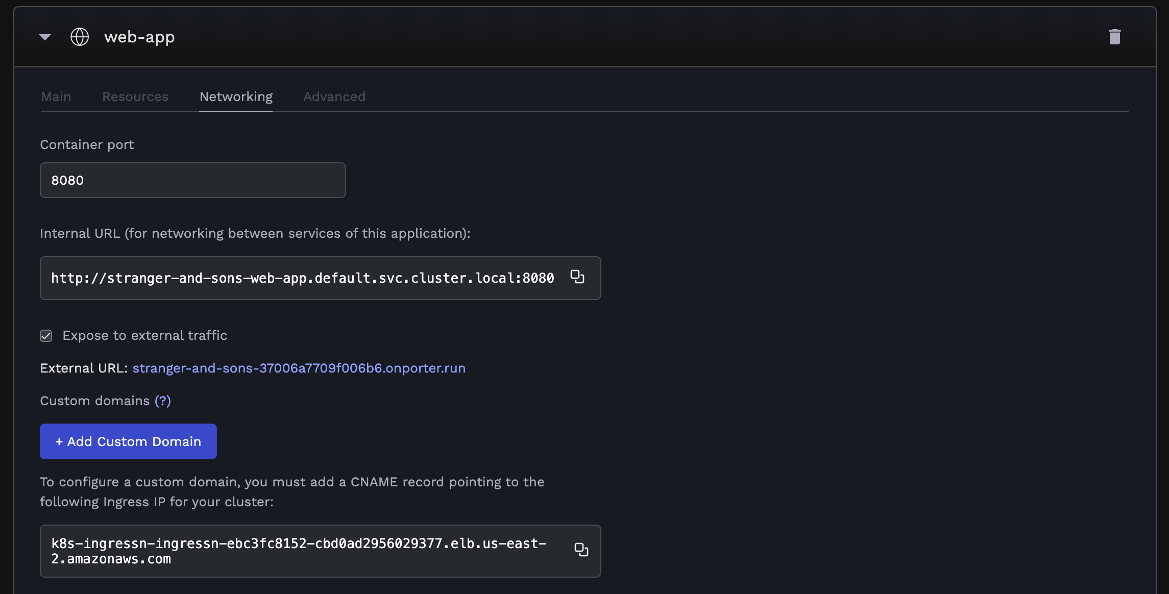 Ingress IP Address
