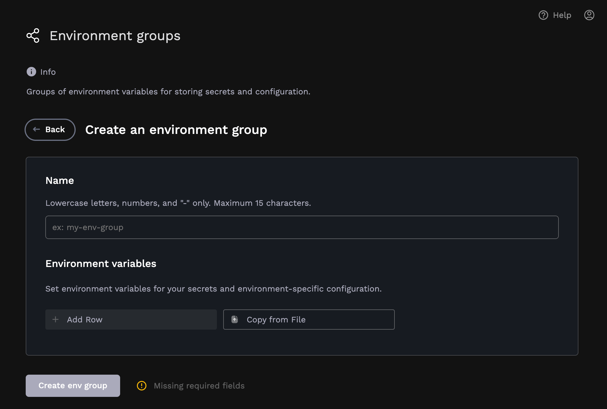 create-env-group