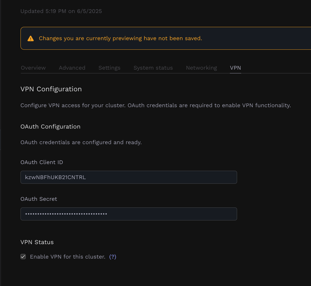VPN Enable