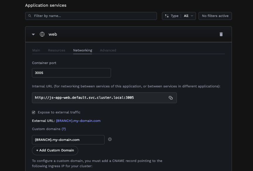 Custom Domains