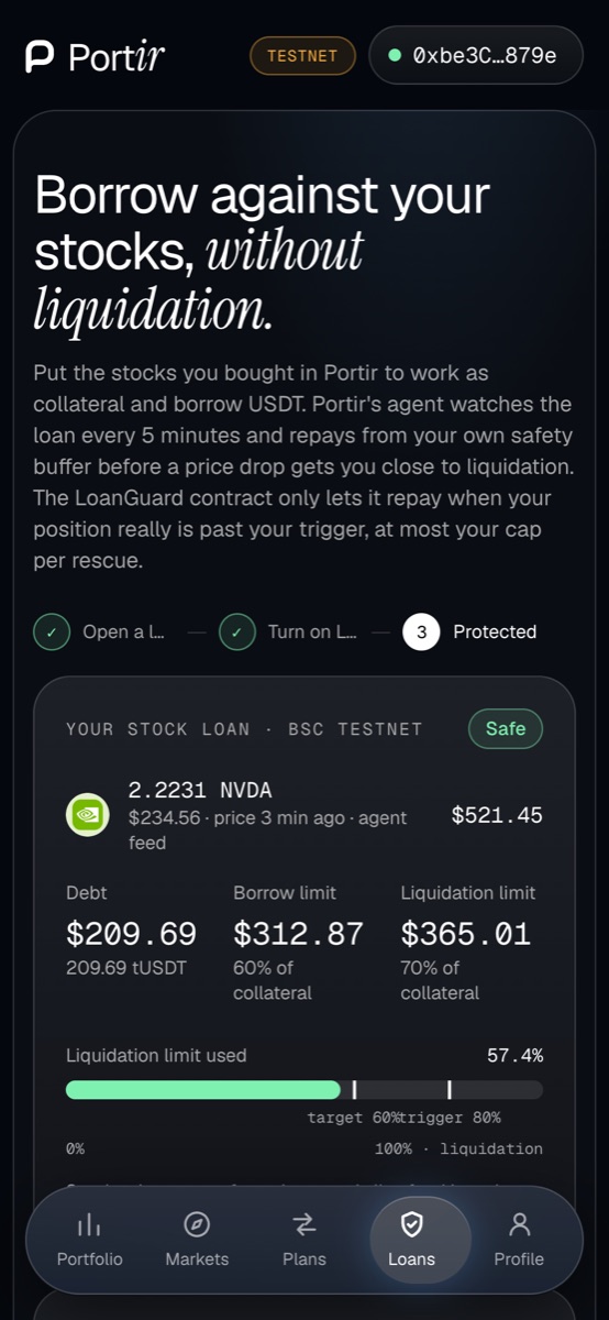 Your loan on a phone