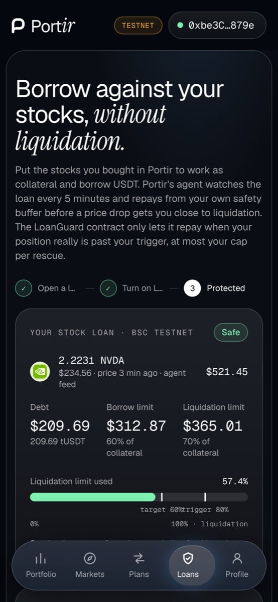 Your loan on a phone