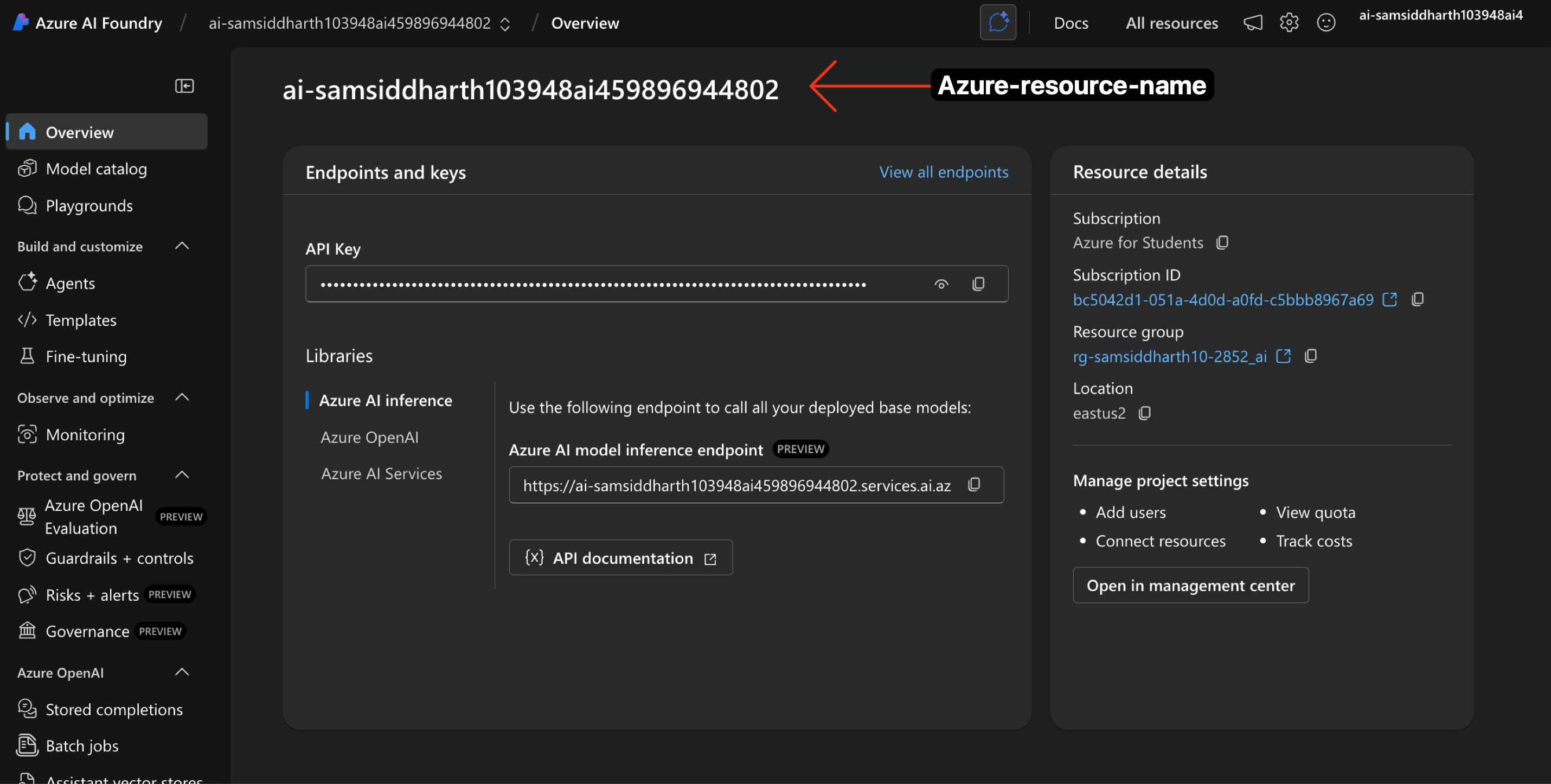 Azure OpenAI Configuration