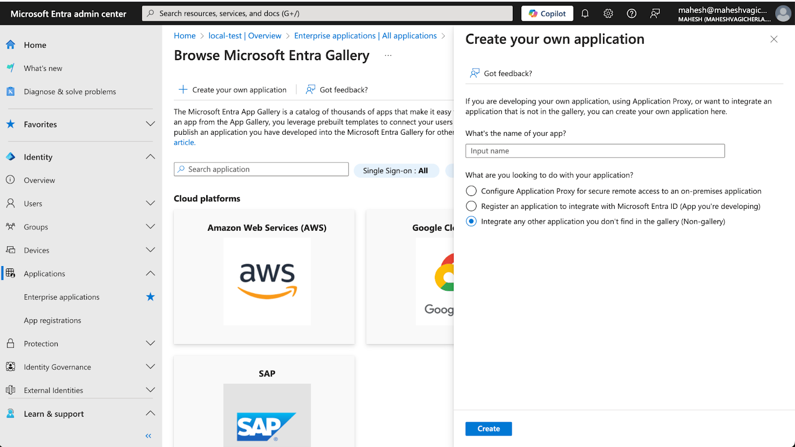 Application Creation