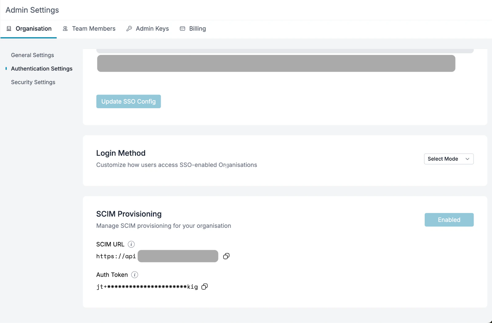 Portkey Admin Settings