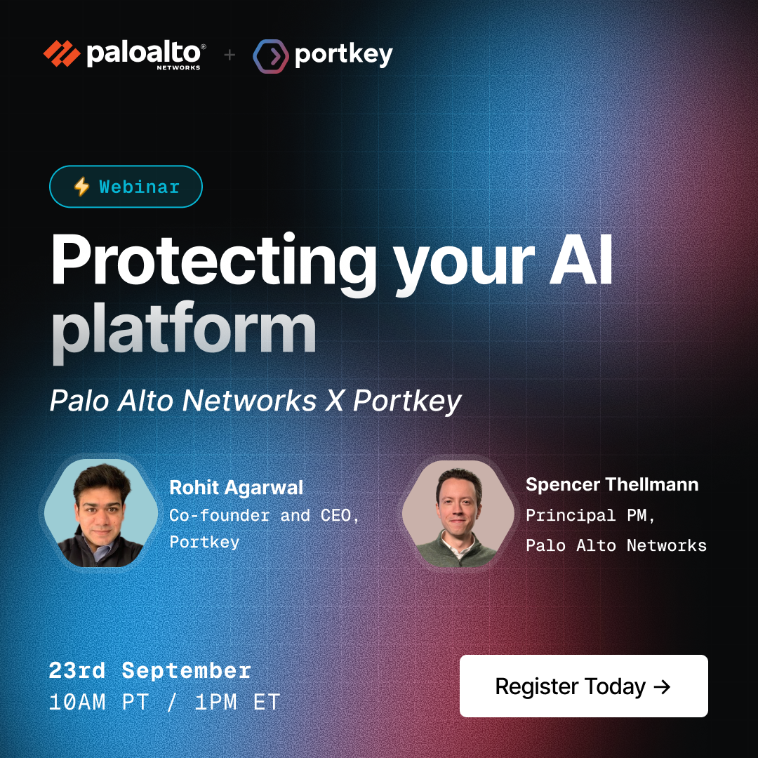 Palo Alto Networks x Portkey Webinar