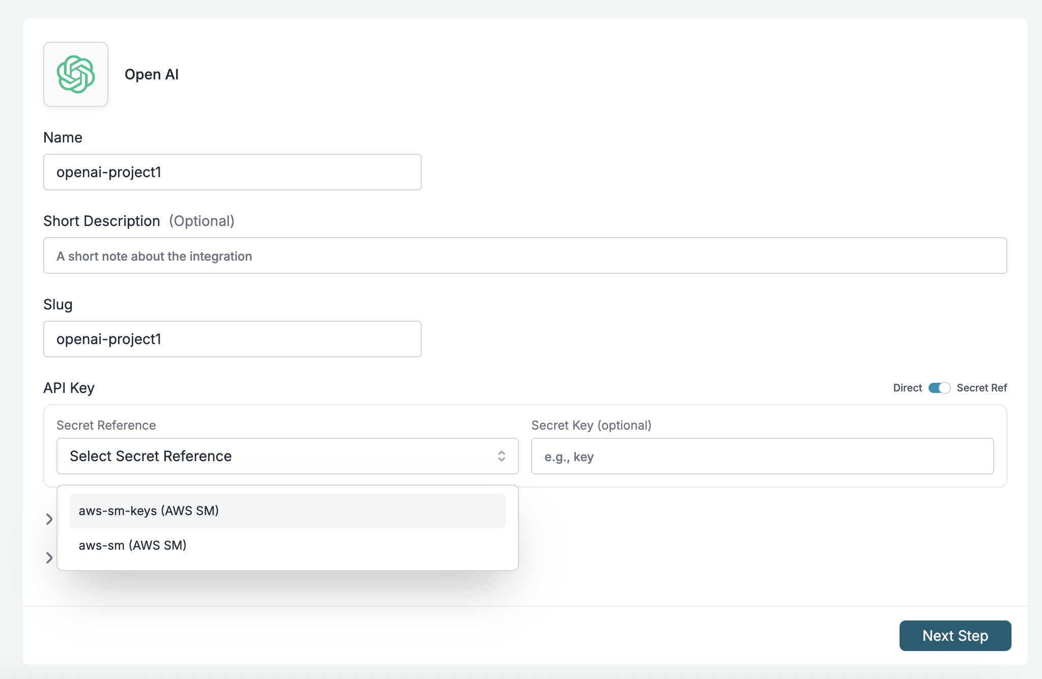 Secret Mapping in Integrations
