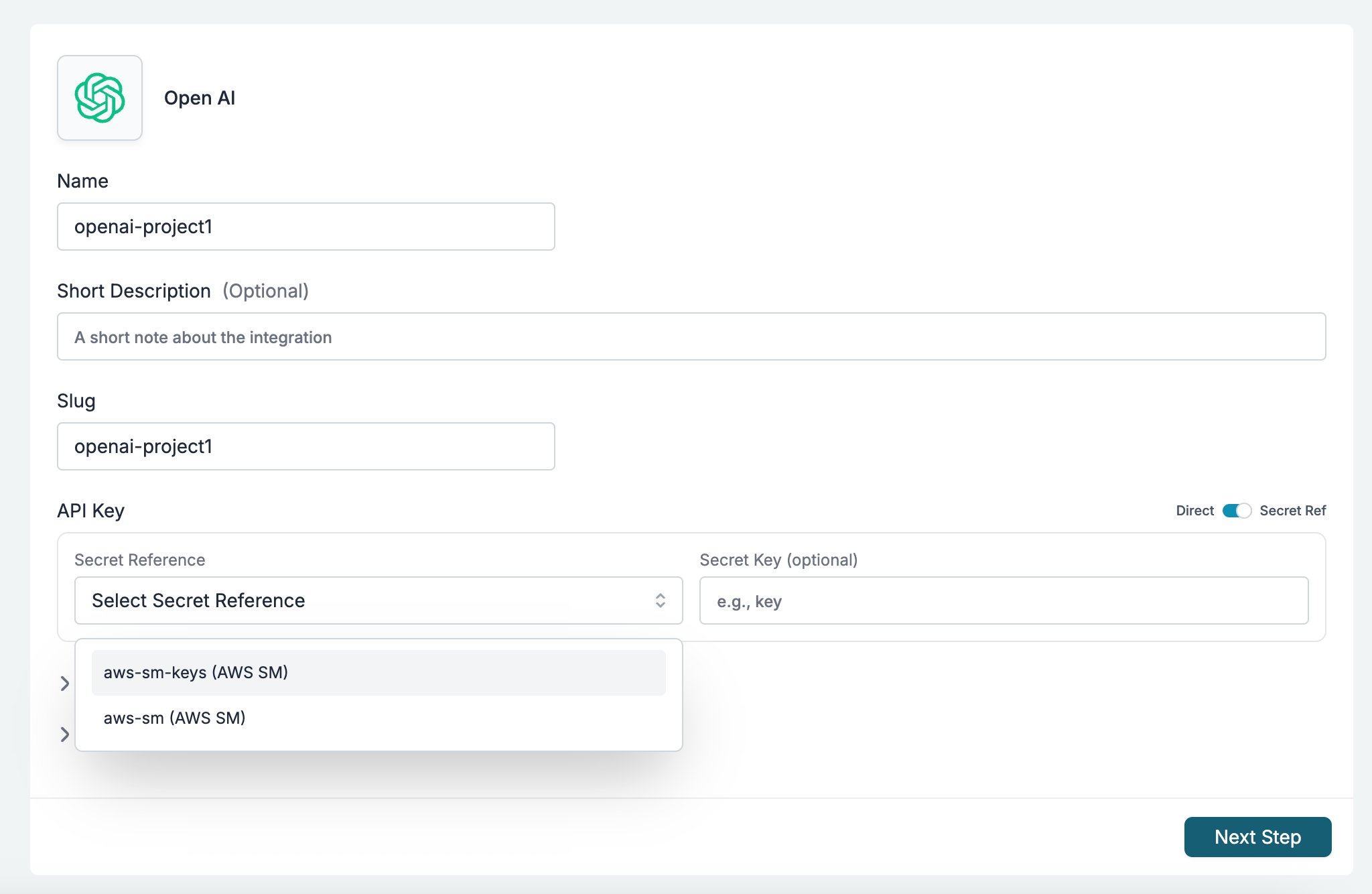 Secret Mapping in Integrations