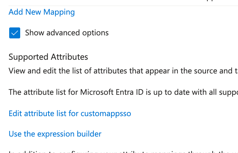 Edit Attribute List