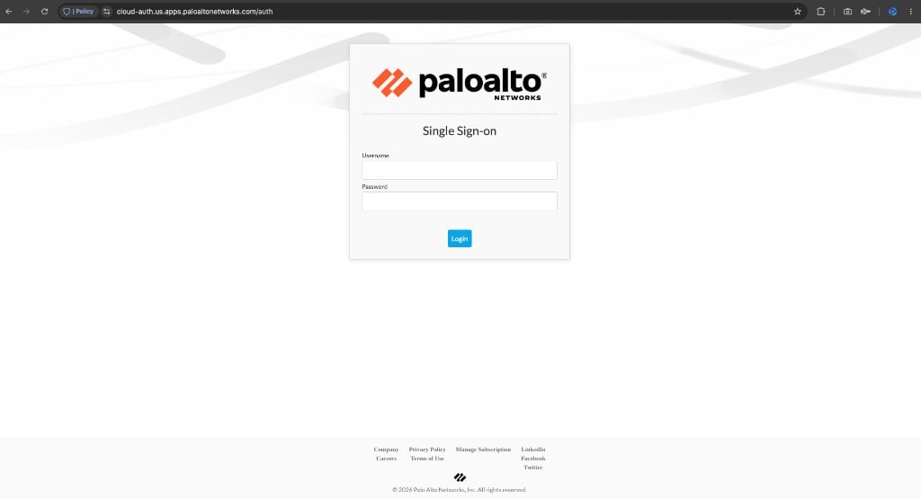 CAS Single Sign-on — sample login page for a local directory configuration