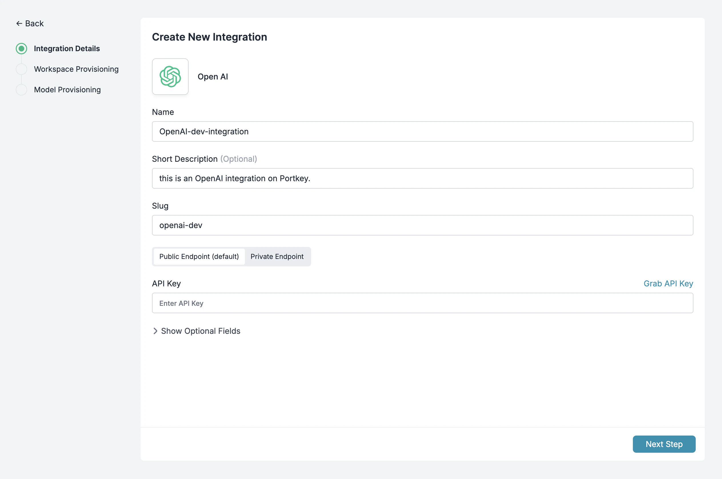 OpenAI Integration Setup