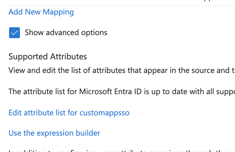 Edit Attribute List