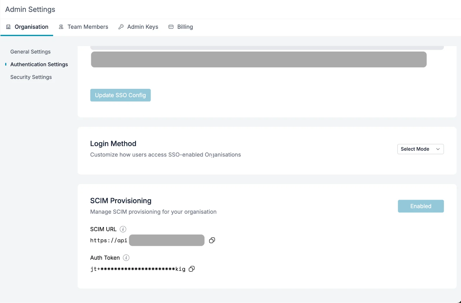 Portkey Admin Settings