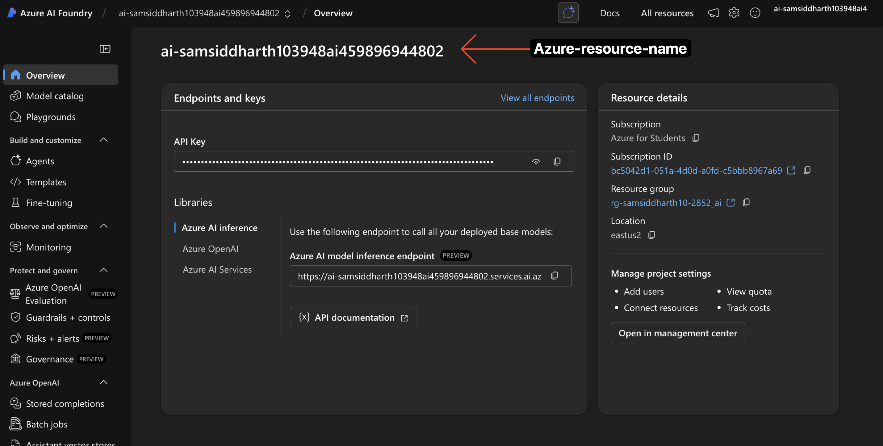 Azure OpenAI Configuration