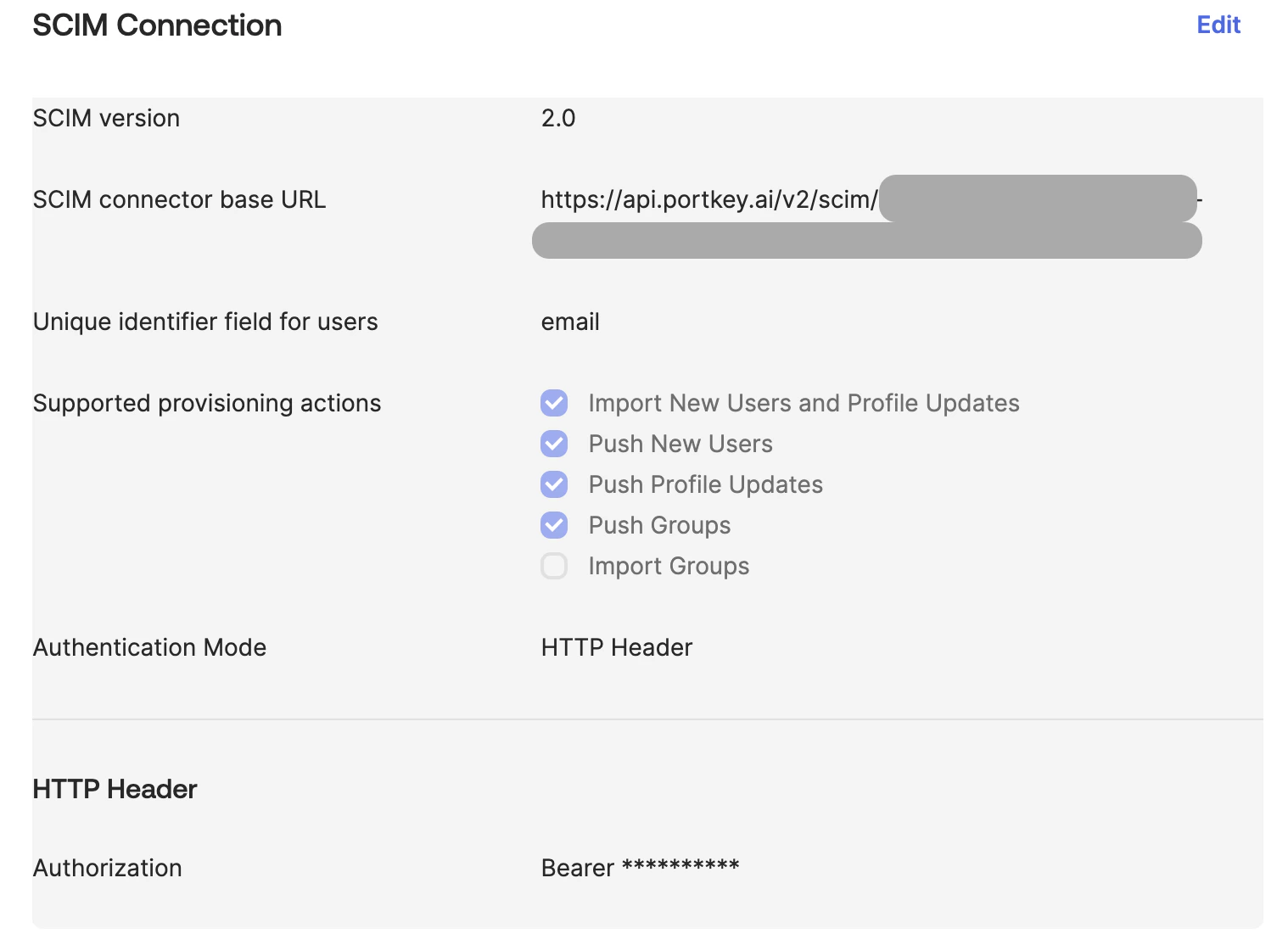Provisioning Settings