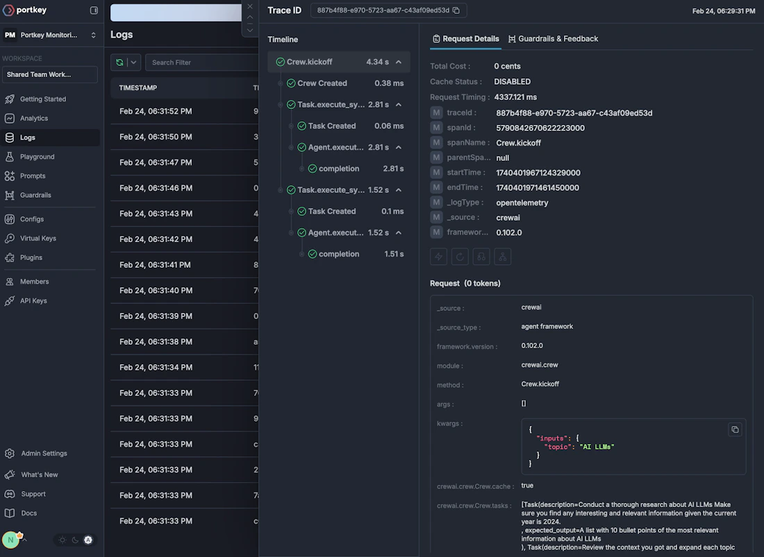 OpenTelemetry for LLM Observability - Portkey Docs