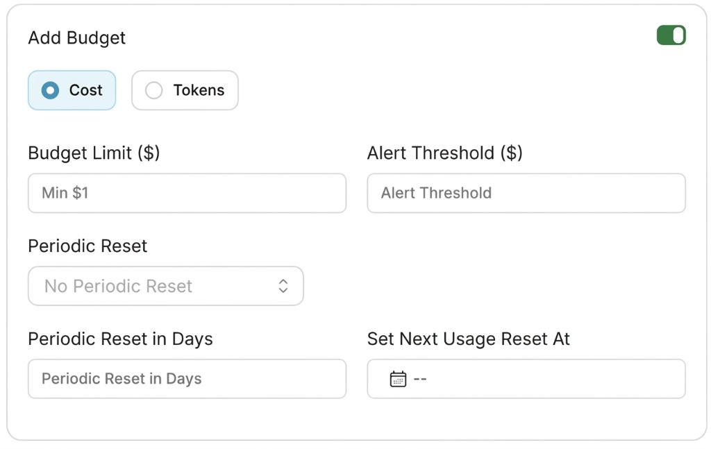 Enforce Budget Limits and Rate Limits for Your API Keys - Portkey Docs