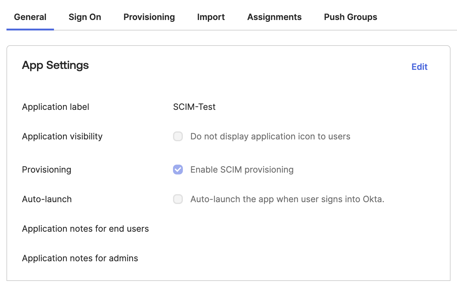 Enable SCIM Provisioning