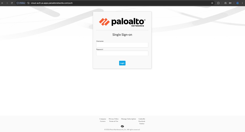 CAS Single Sign-on — sample login page for a local directory configuration