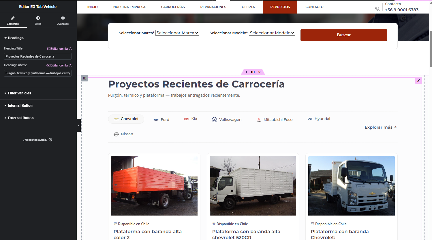 Editar con Elementos