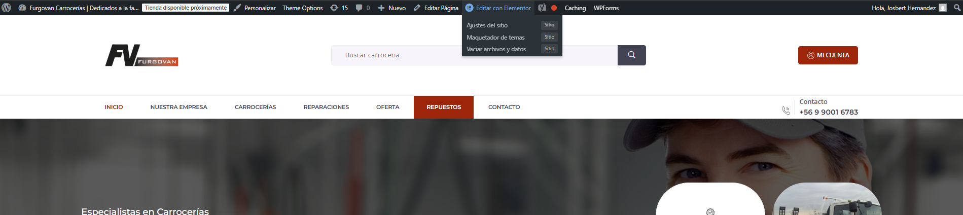Editar con Elementos