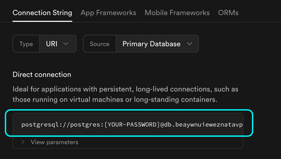 Connectilon Source Database Connection - PowerSync