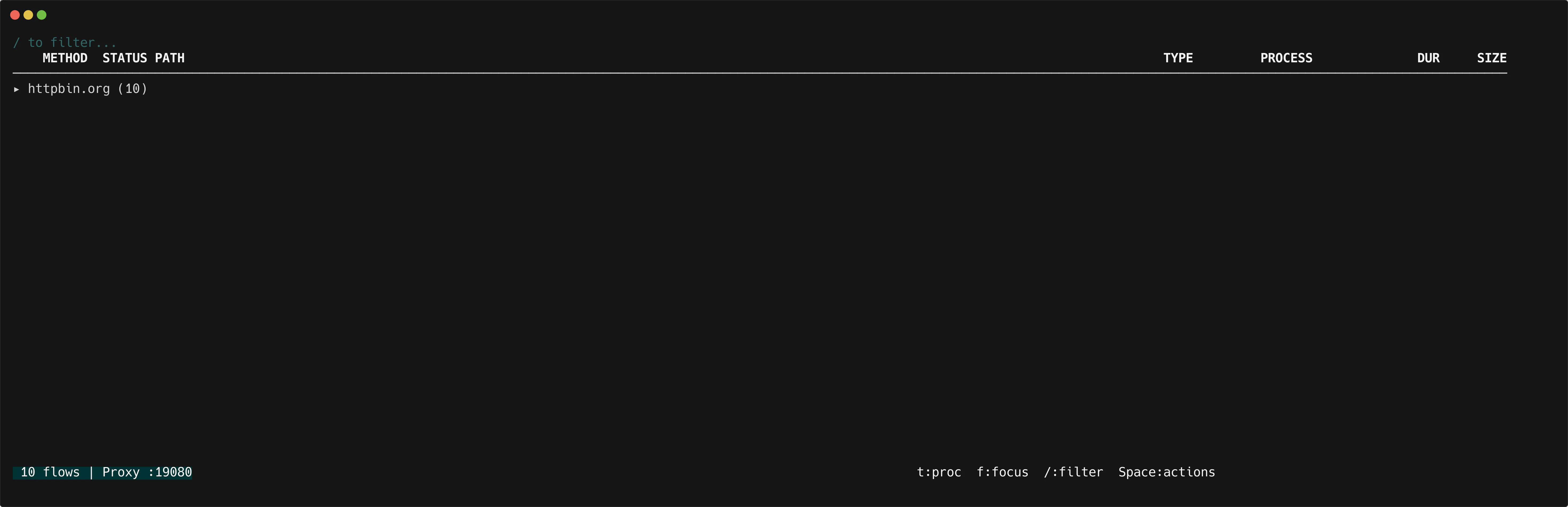 httpmon tree view grouped by host