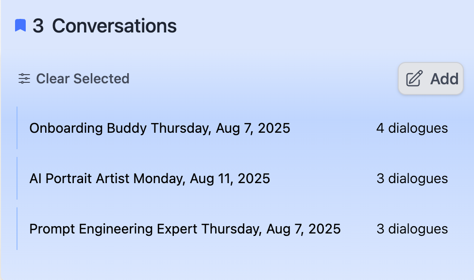 Conversations List Web