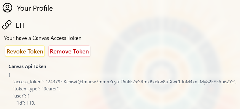 LMS Response Example