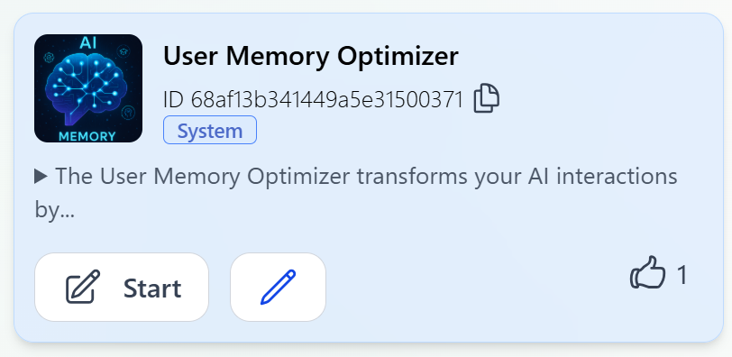 User Memory Optimizer