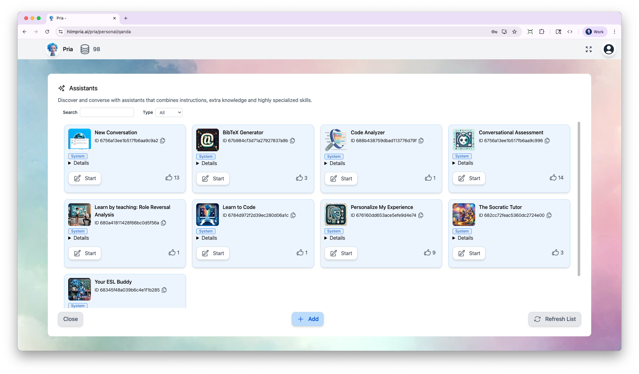Assistants Gallery Web Assistants Gallery Web