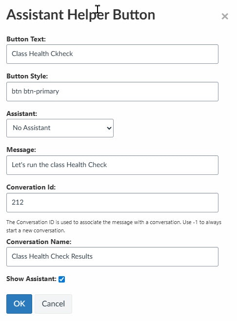 Edit Module: Assistant Helper