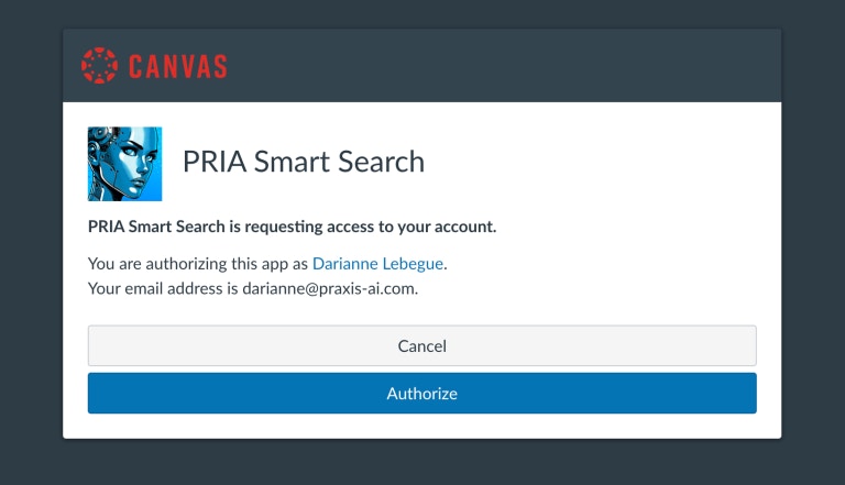 LMS Response Example