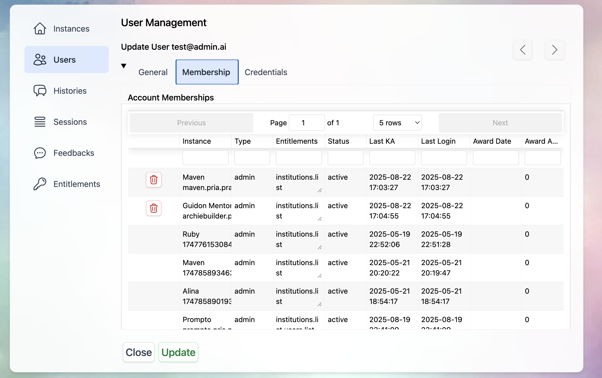 Admin User Management Membership Web Admin User Management Membership Web