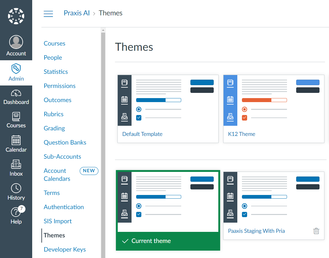 Edit Canvas Theme