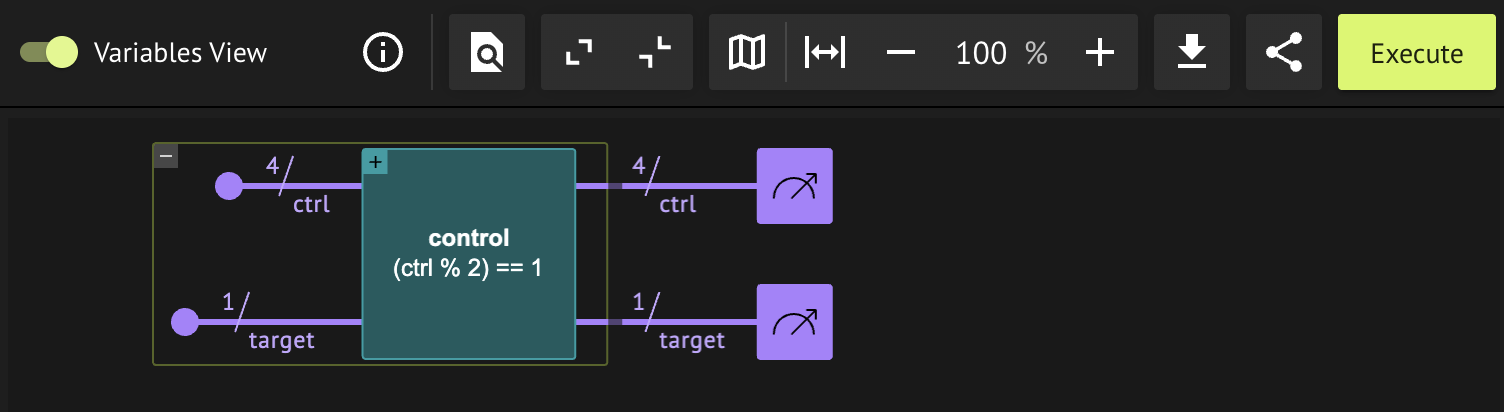 Execute a quantum program