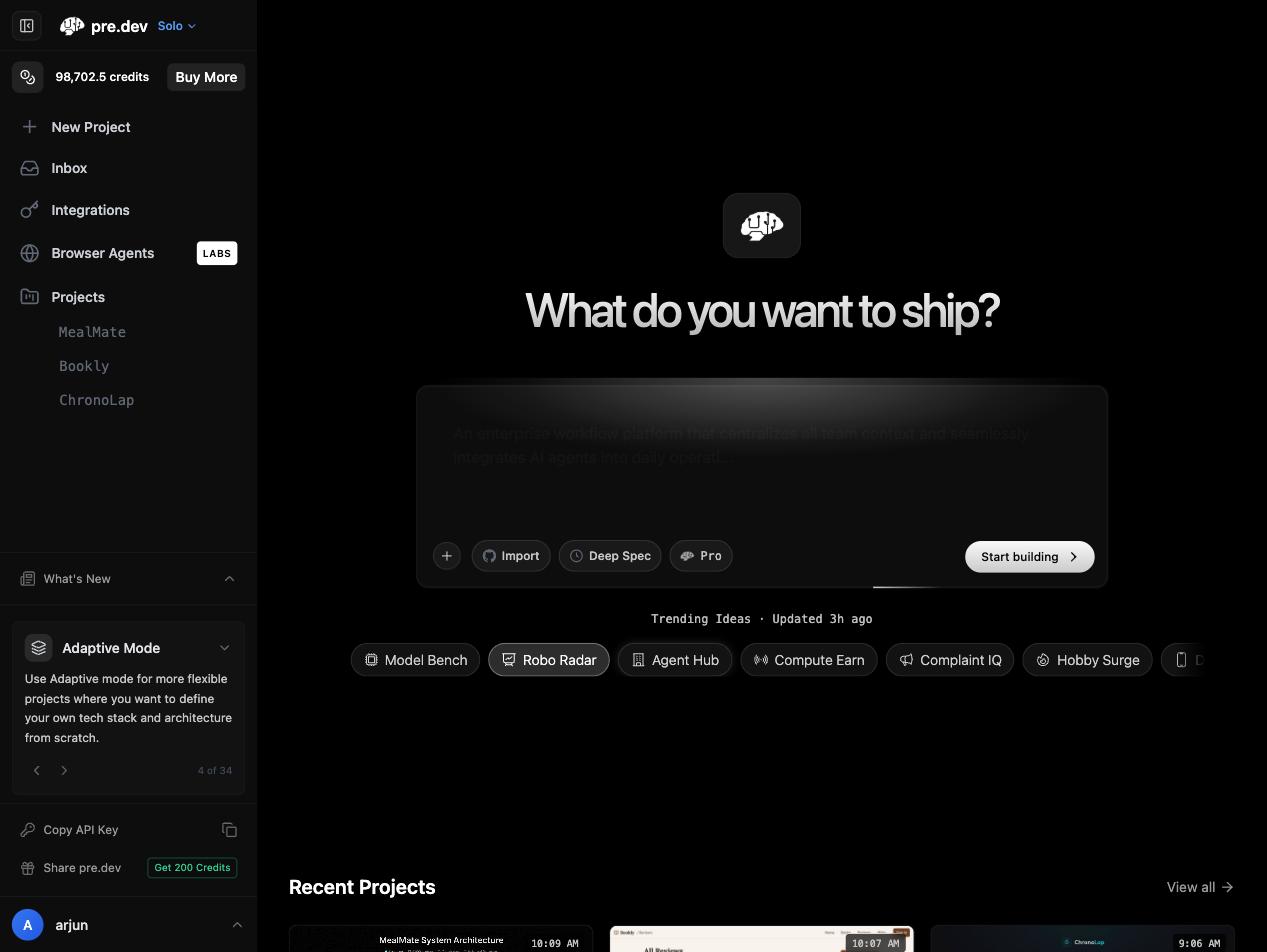 Describe what you want to ship
