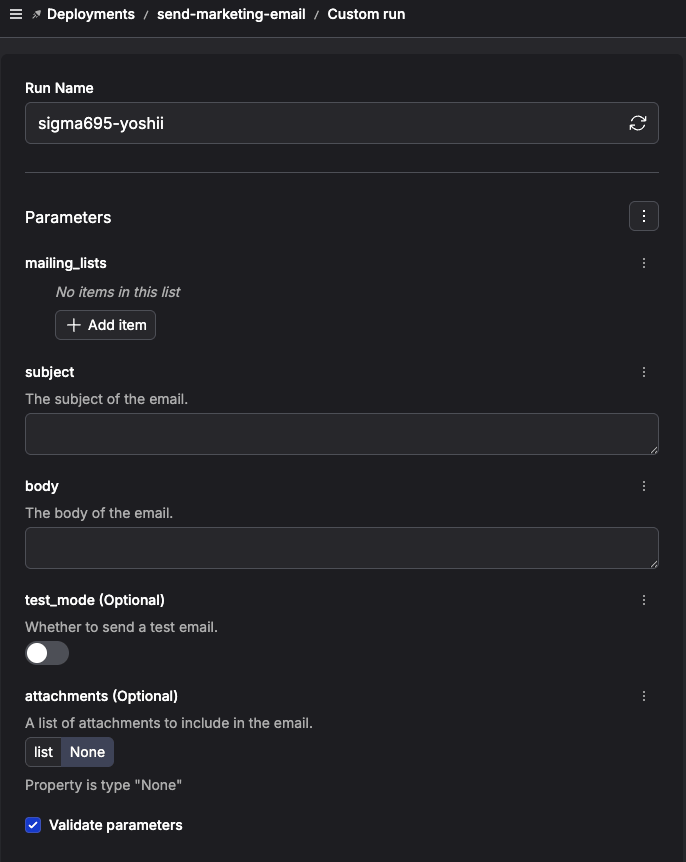 initial form