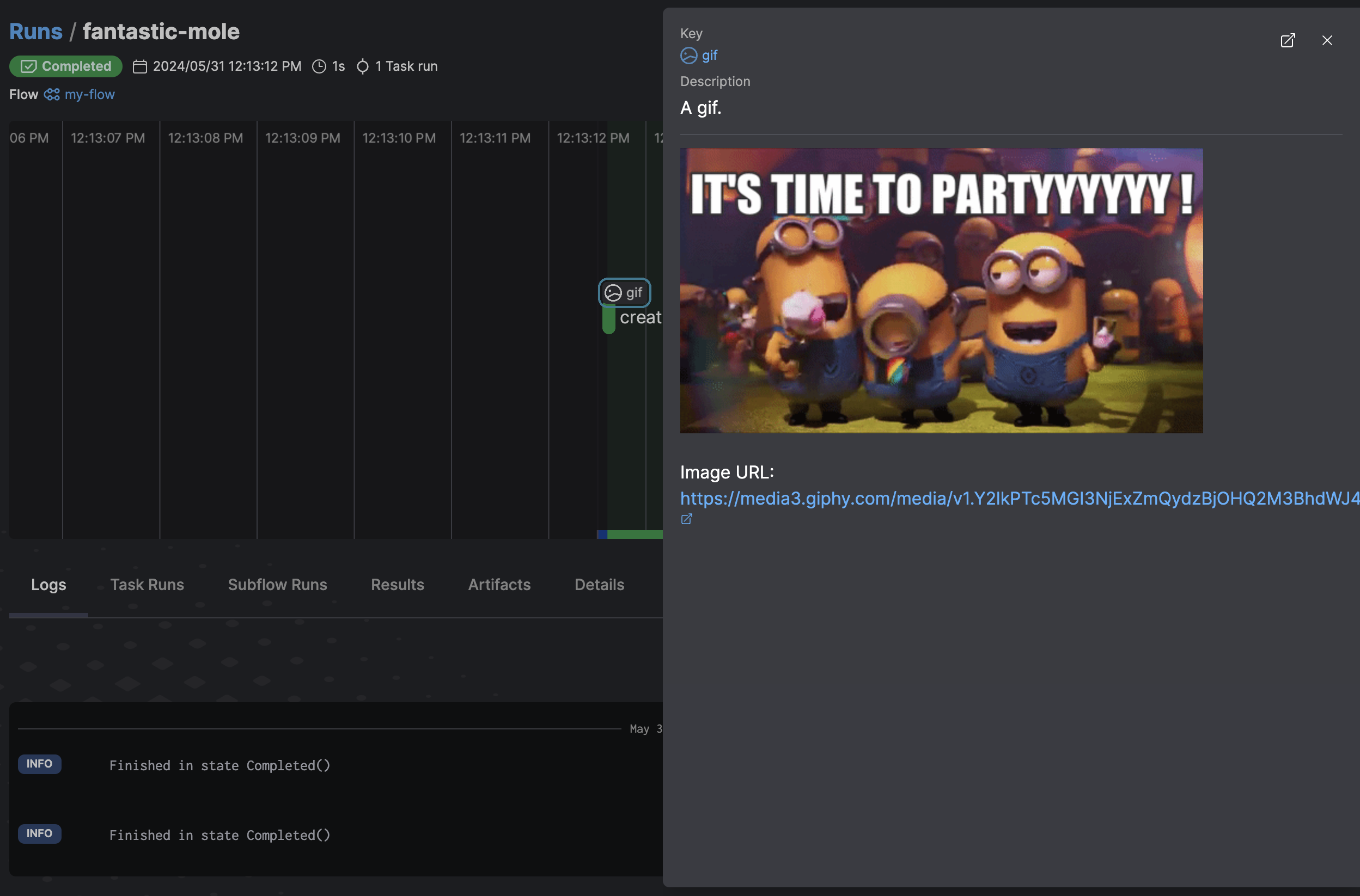 Image artifact example