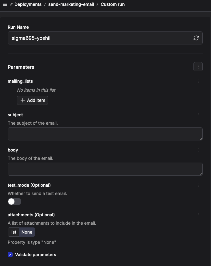 initial form