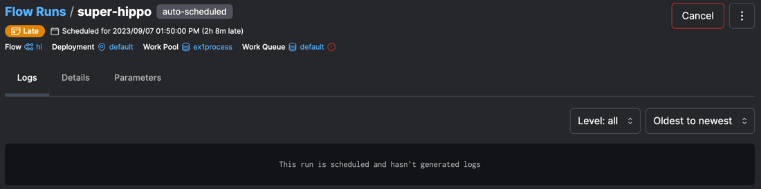 Prefect Python Flow Run How to cancel running workflows - Prefect