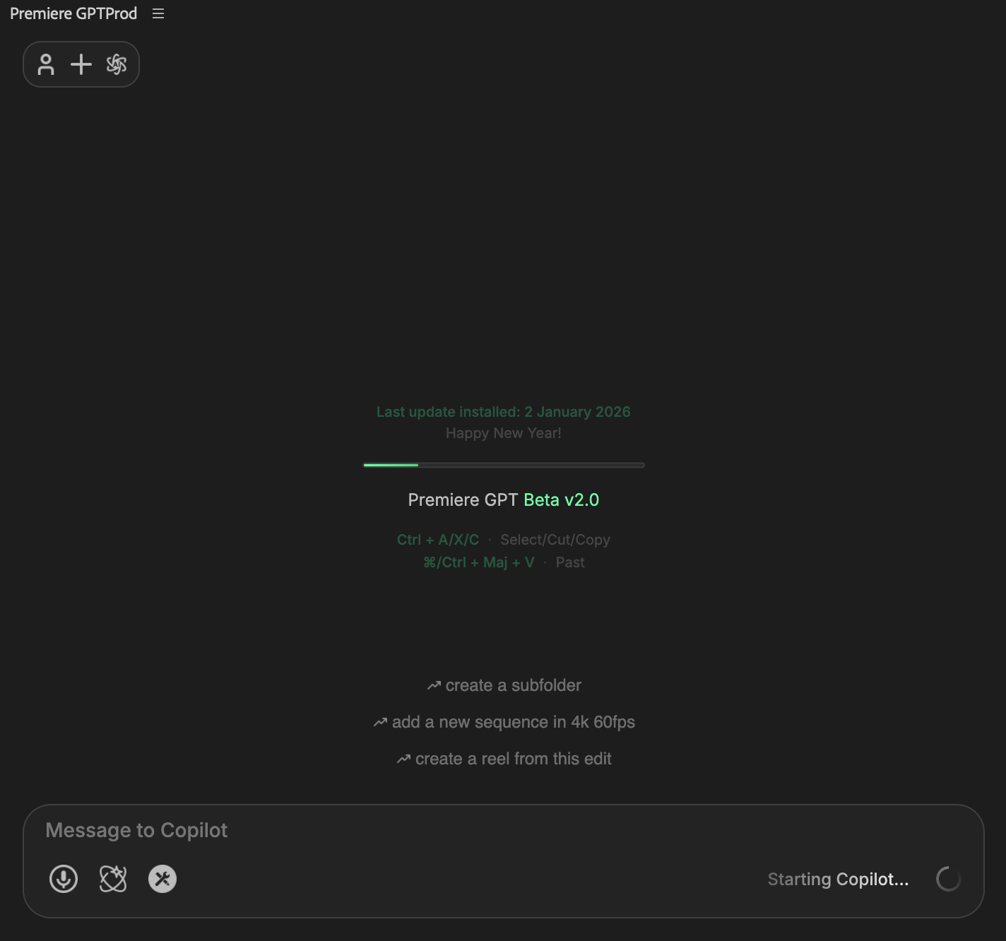 Extension Menu Placeholder