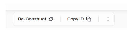 Re-Construct and Copy ID controls below the active template slide