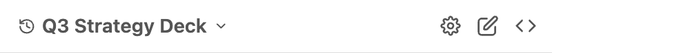 Top bar of the Pretty task pane