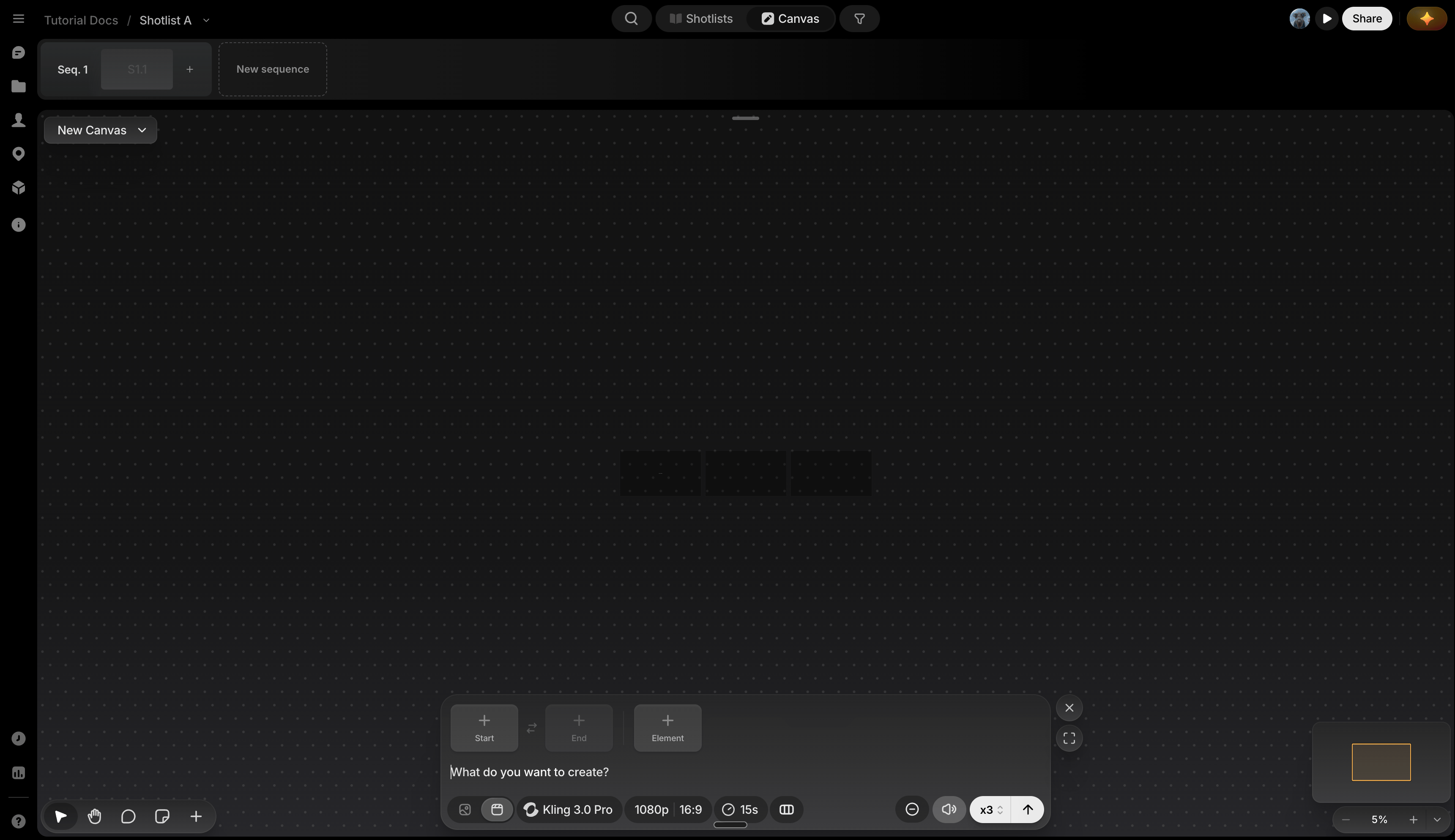 Your first canvas in Preview