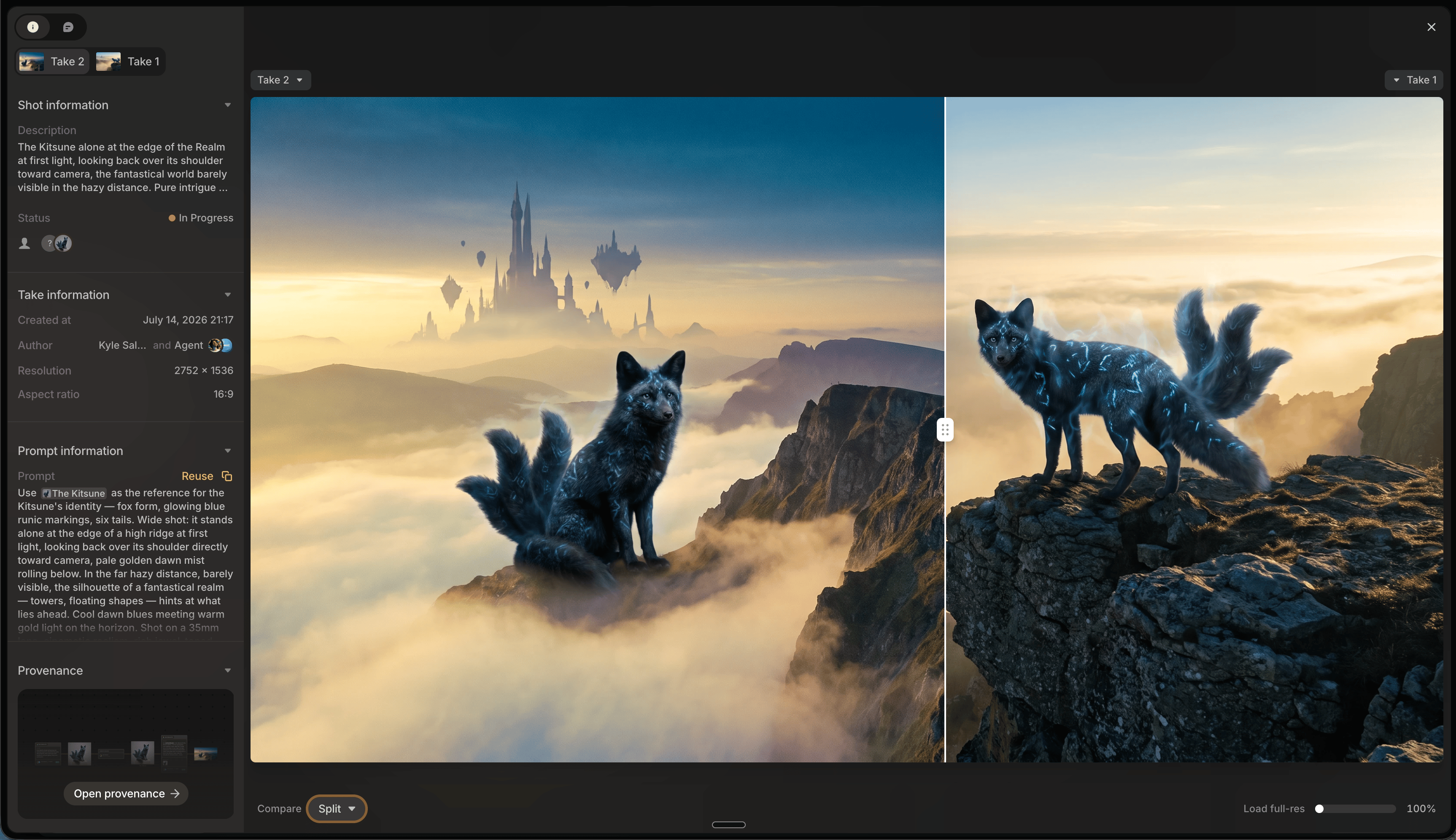 File View compare mode in Split view
