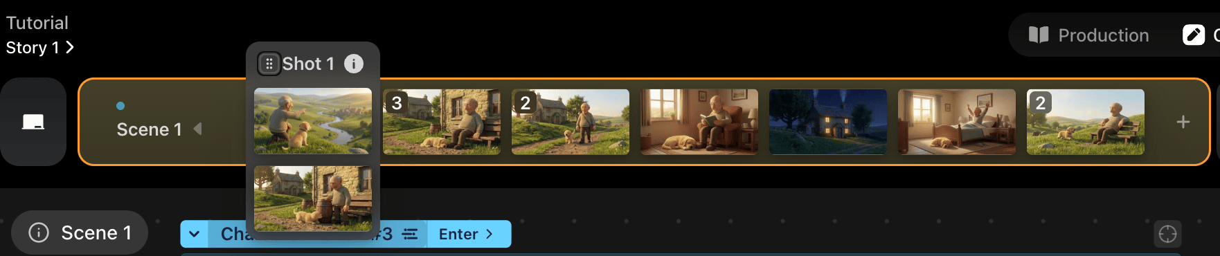 Scene Timeline Expanded