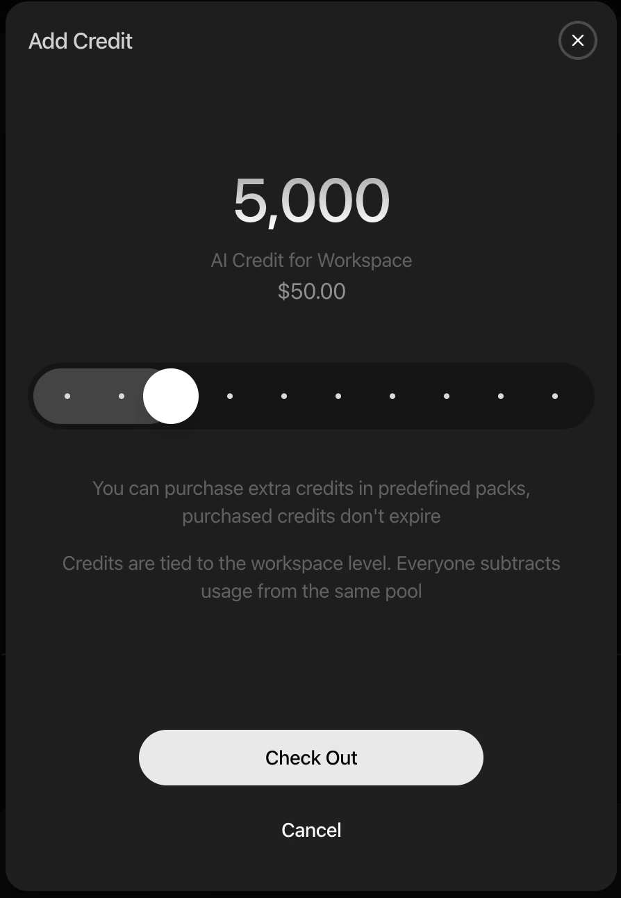Add Credits Add Credits